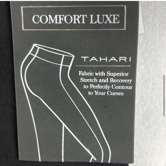 TAHARI Women's Ellie Pull-on Black Stretch Skinny Jeggings Plus Size 24W NWT - Picture 7 of 14
